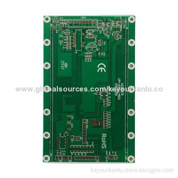 Double-sided PCB with Lead-free HASL, 94V0 Standard and Vacuum Packing, Customized Services